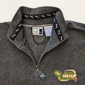 Vintage Puma 2003 Grey Cup Champions Edmonton Eskimos Elks Sweater, Men XL